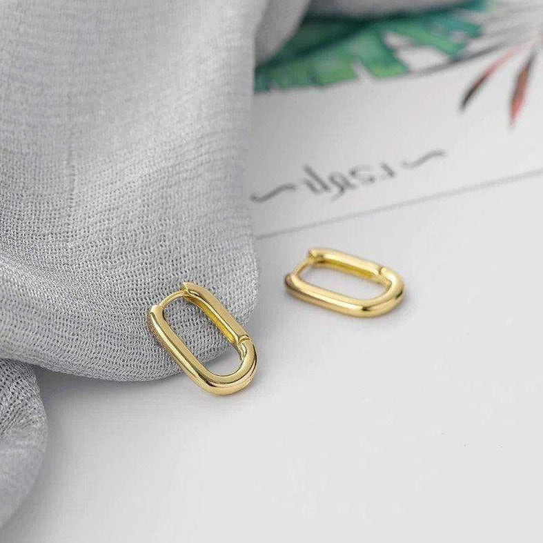 Victoria London Oval Huggie Earrings